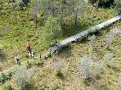 photo drone marais du Cassan et de Prentegarde