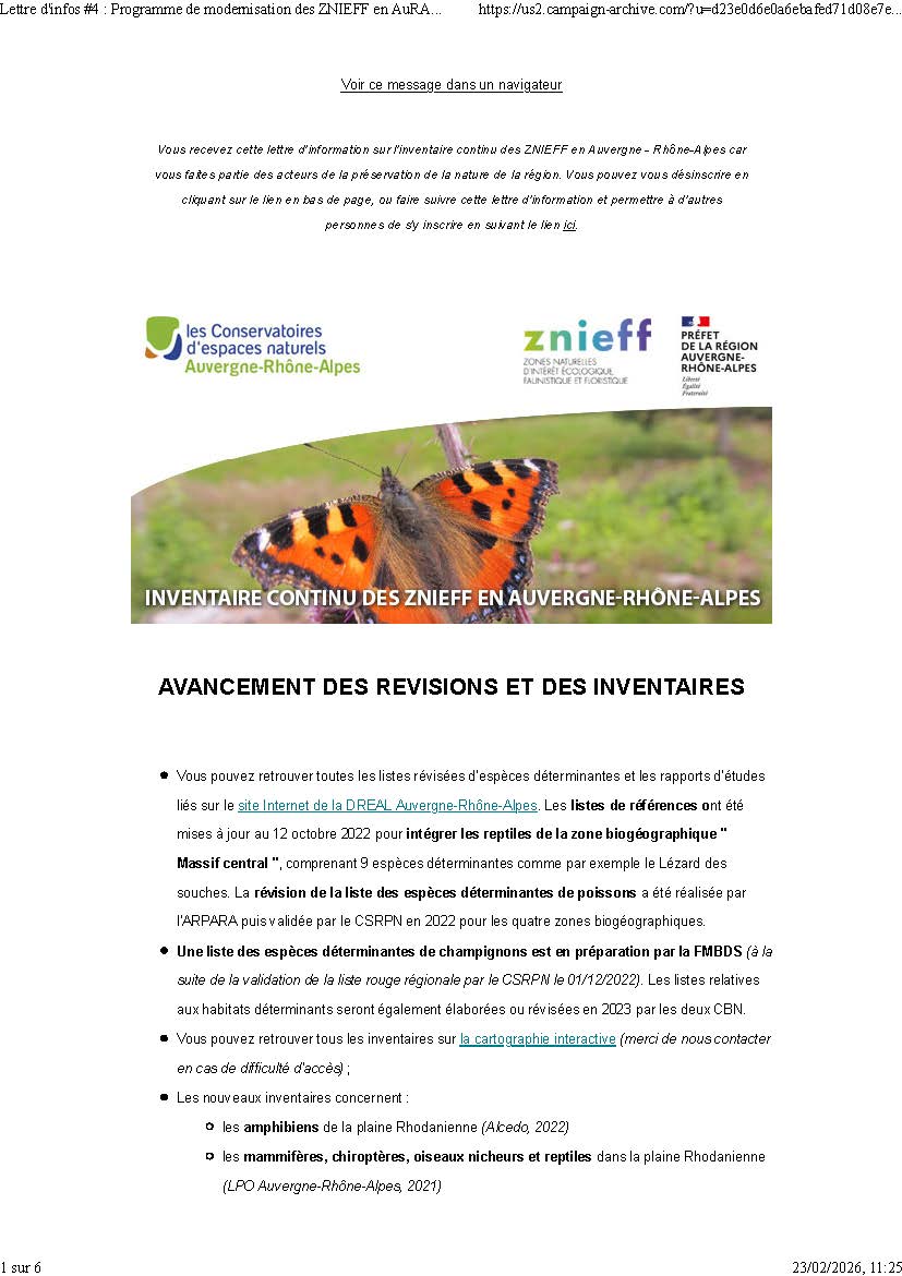 Première page du PDF